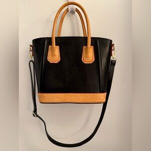 Florence Italy Leather 2 Handle Crossbody Bag